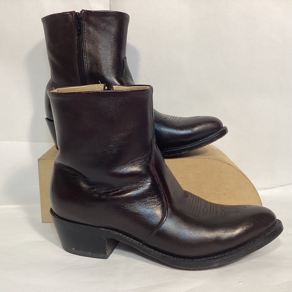 Durango Other - Durango leather side zip western boots men’s size 8 1/2  Cordovan